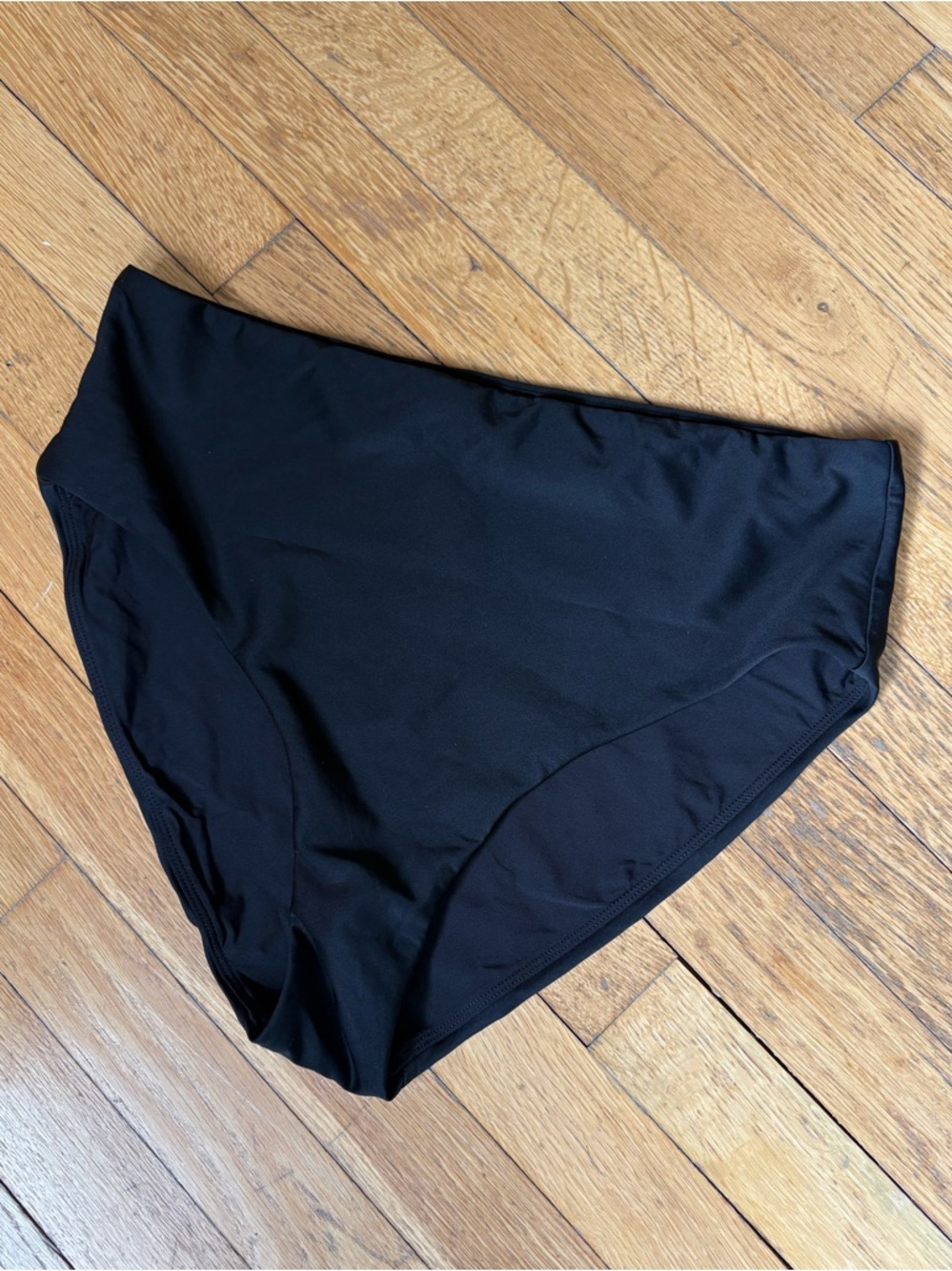 J. Crew Black Hallie High-Waist Bikini Bottoms